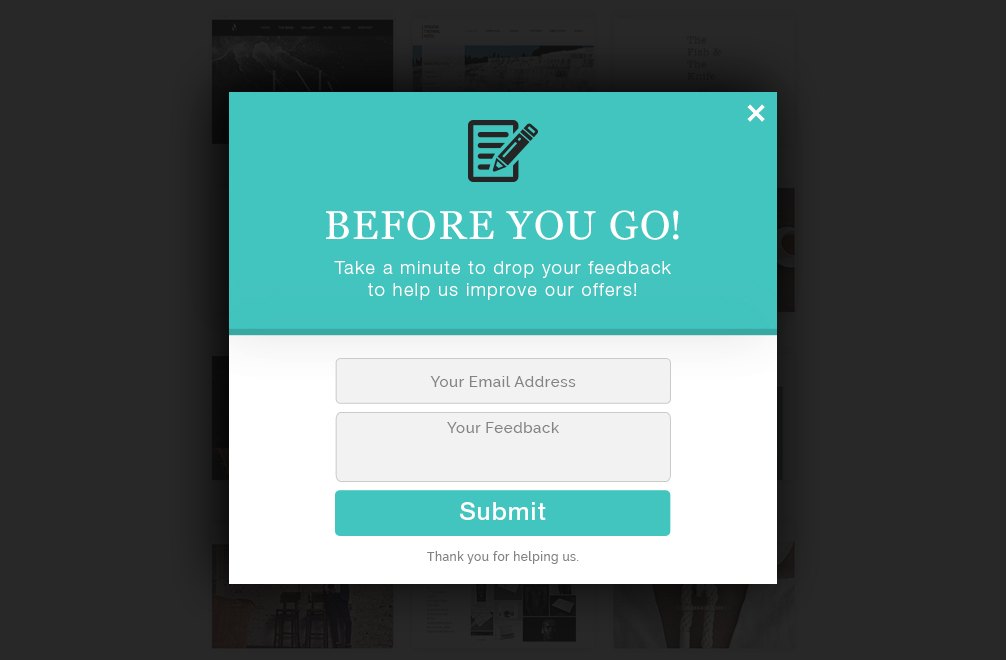 feedback popup