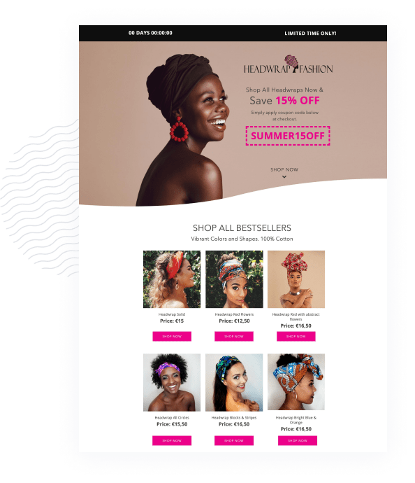 Wishpond Shoppable landing pages